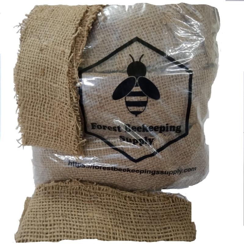 2lb bag of natural jute burlap smoker fuel for beekeeping – clean smoke for hive inspections