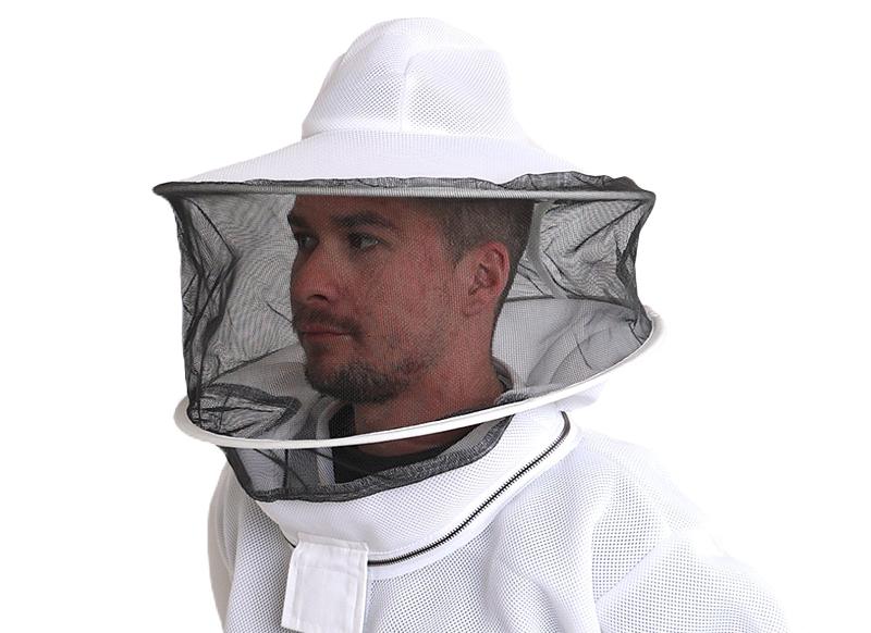 Replacement ultralight vented beekeeping jacket veil with round fencing