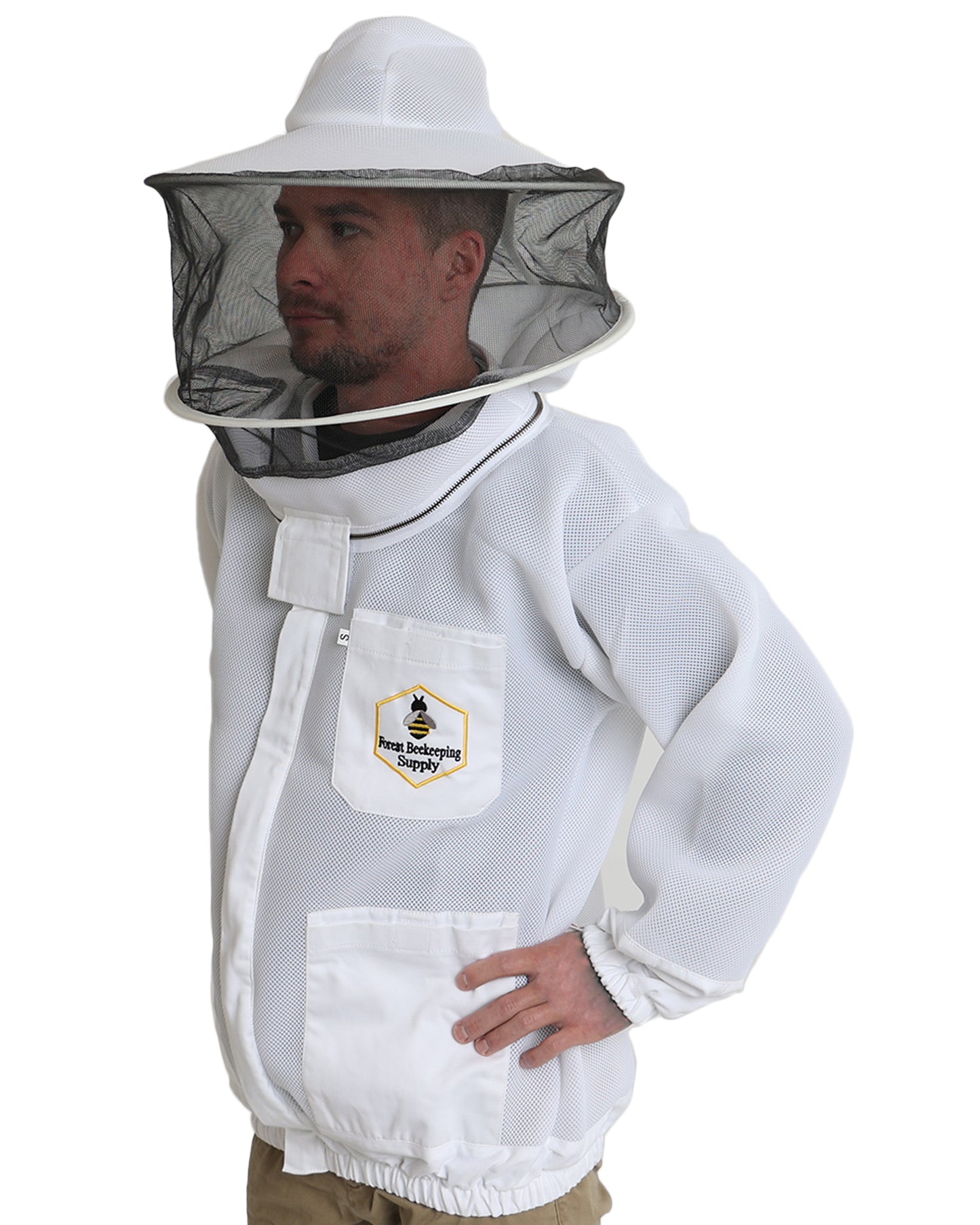 beekeeping ventilated jacket with veil