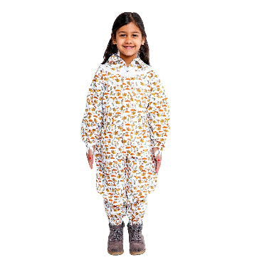 child printed suit
