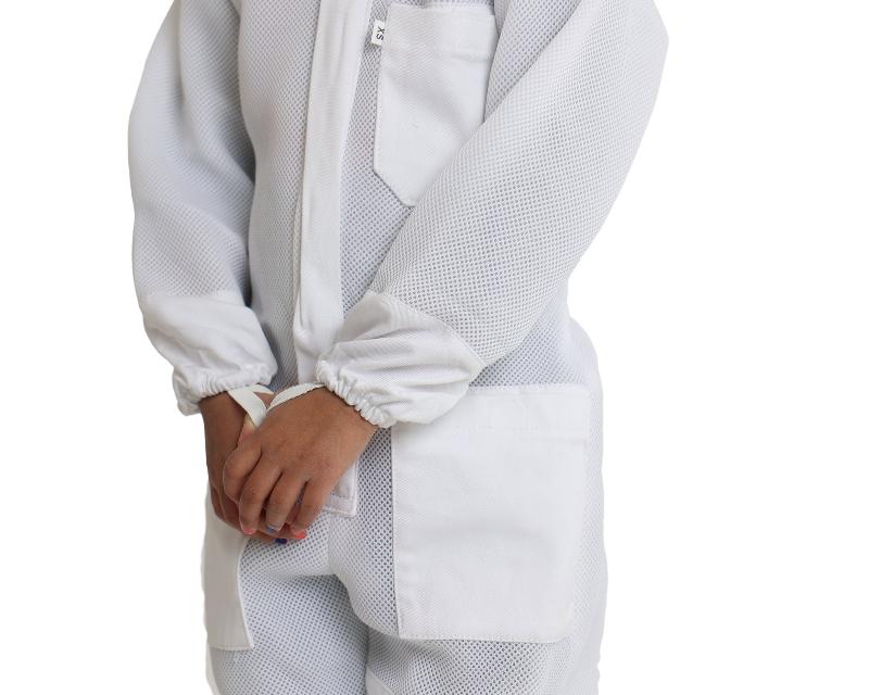 Children ventilated beekeeping suit, kids beekeeper suit, beekeeping veil, breathable beekeeping suit, bee sting protection, child beekeeping clothing, ventilated protective gear, lightweight beekeeper suit, beekeeping suit for kids, protective veil for children