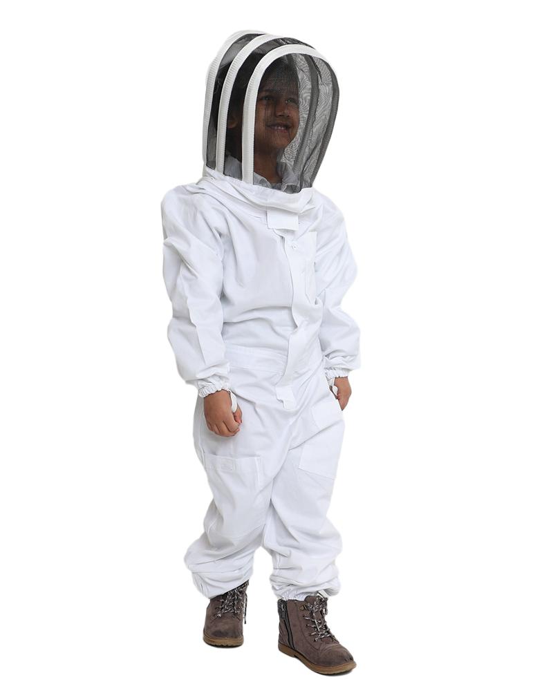 Kids full-body beekeeping suit with veil from Forest Beekeeping Supply