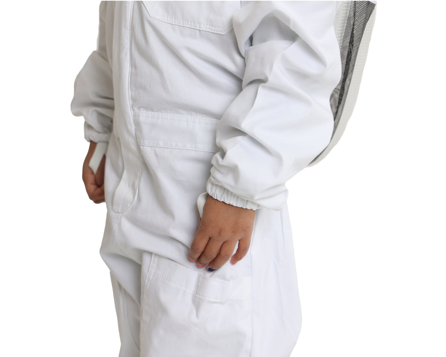Kids’ ventilated bee suit with hood – safe and comfortable for hive inspections