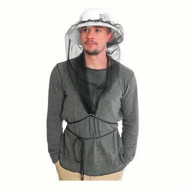 Forest Beekeeping Supply beekeeper pocket veil designed for hive inspections. The veil features a compact, easily accessible design that provides facial protection while allowing for close and comfortable inspection of bee hives