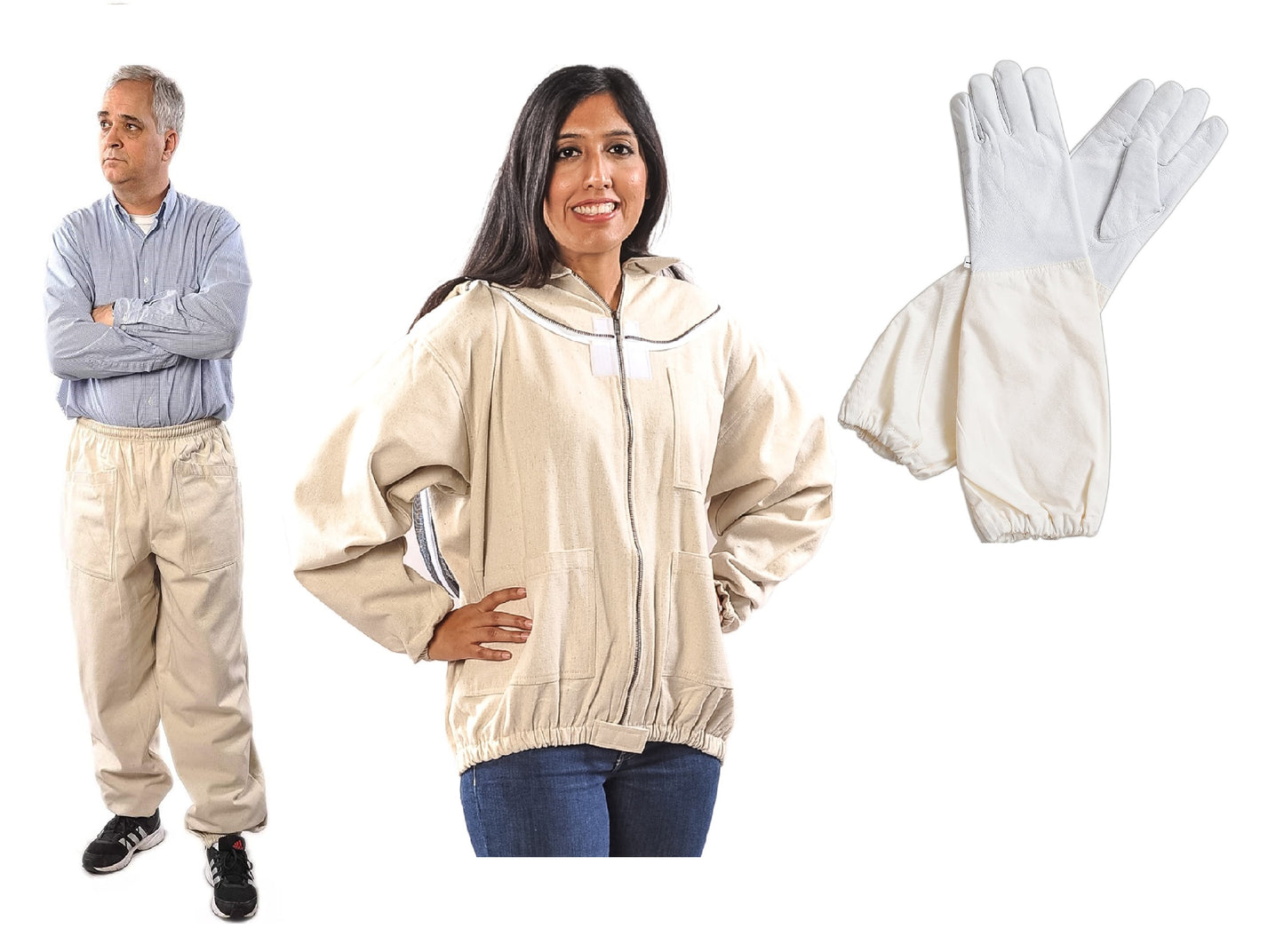 bundle of beekeeping pant,jacket, and glove