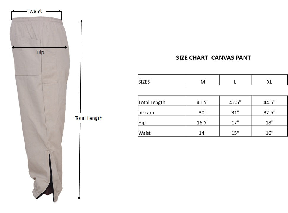 Protective canvas pants for beekeepers with reinforced stitching for hive maintenance chart