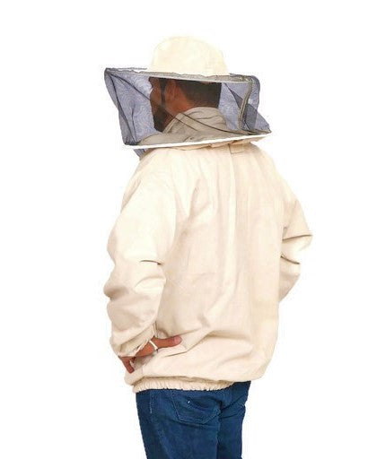 Unisex beekeeping jacket with round veil hood – designed for comfort and safety during hive inspections