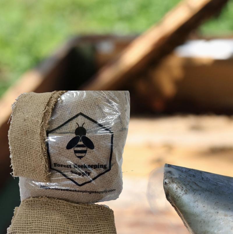 Premium bee smoker fuel made from natural jute burlap – 2-pound bulk pack