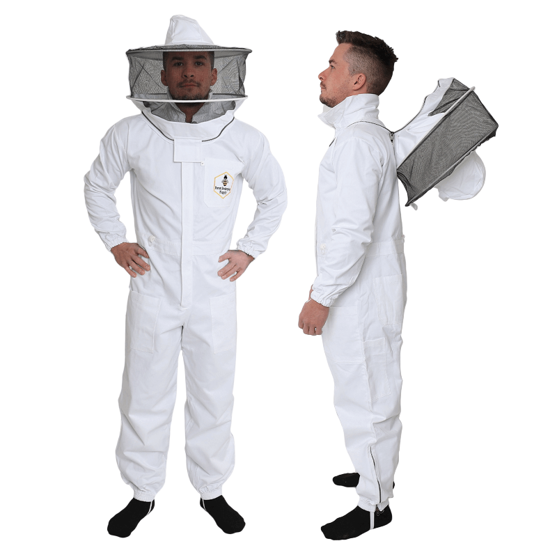 Cotton beekeeping suit with fencing hood