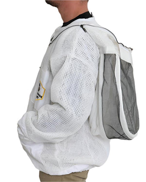 
                  
                    Load image into Gallery viewer, Ventilated 3-layer beekeeping jacket with fencing veil for maximum comfort and protection
                  
                