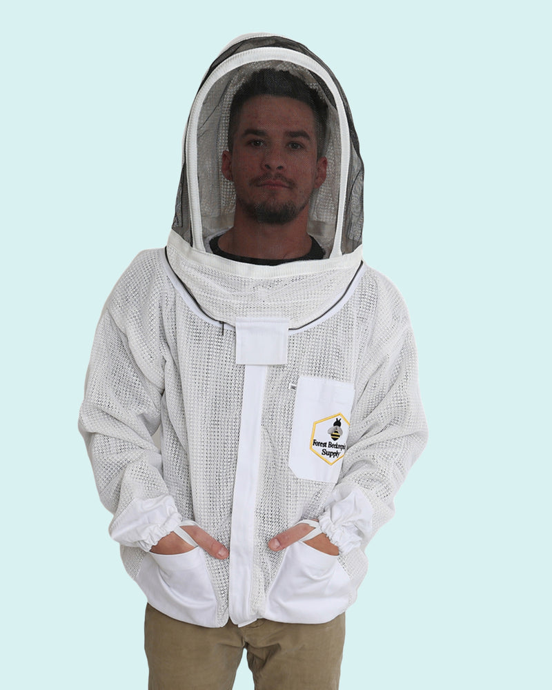 
                  
                    Load image into Gallery viewer, Ventilated 3 Layer beekeeping Jacket with Fencing Veil
                  
                