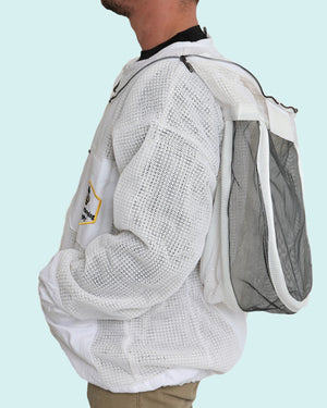 
                  
                    Load image into Gallery viewer, ventilated beekeeping Jacket with fencing veil bee jacket beekeeper jacket 
                  
                