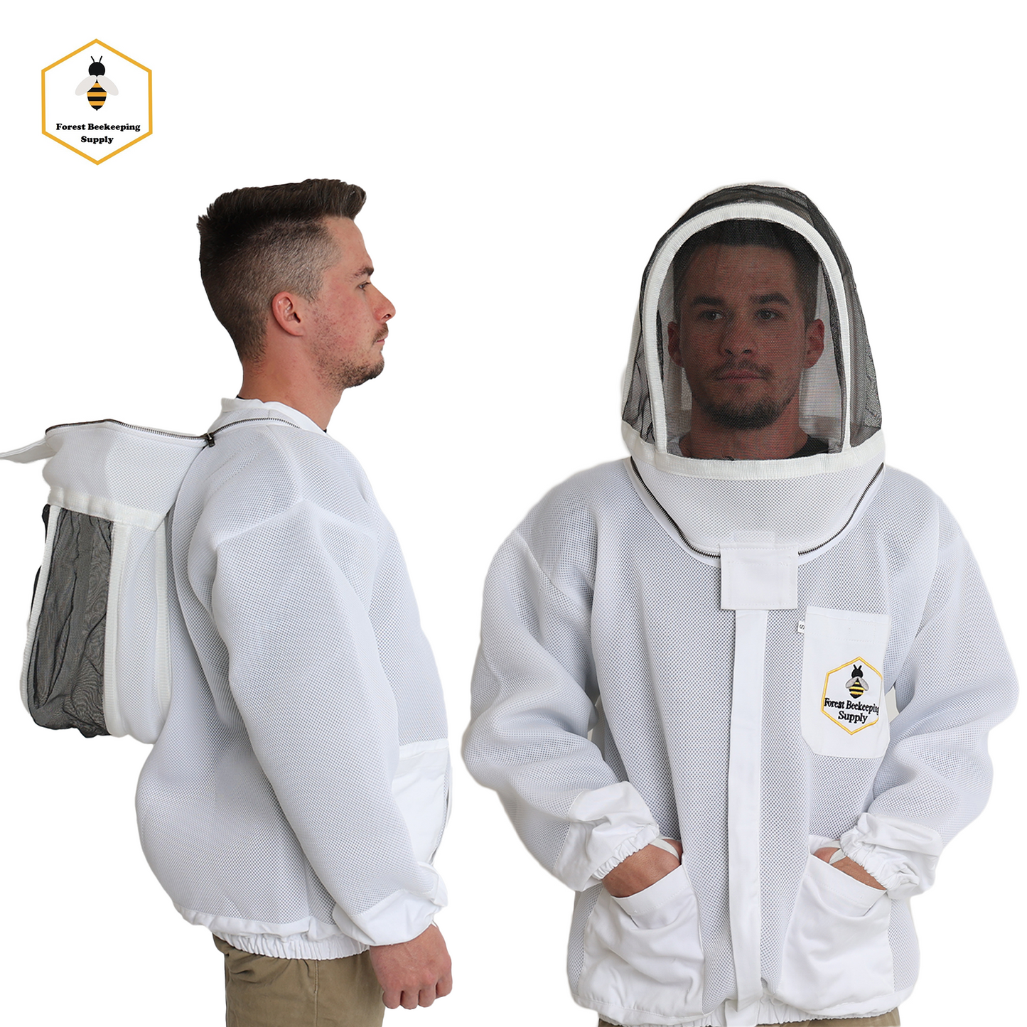 beekeeping white ventilated jacket