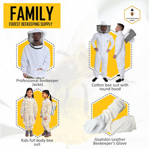 
                  
                    Load image into Gallery viewer, Premium breathable Cotton Beekeeper Jacket with Fencing Veil
                  
                