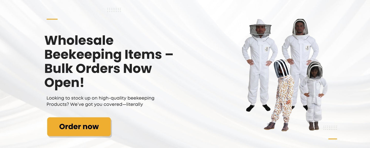 Wholesale beekeeping supplies including hive tools, smokers, and protective clothing