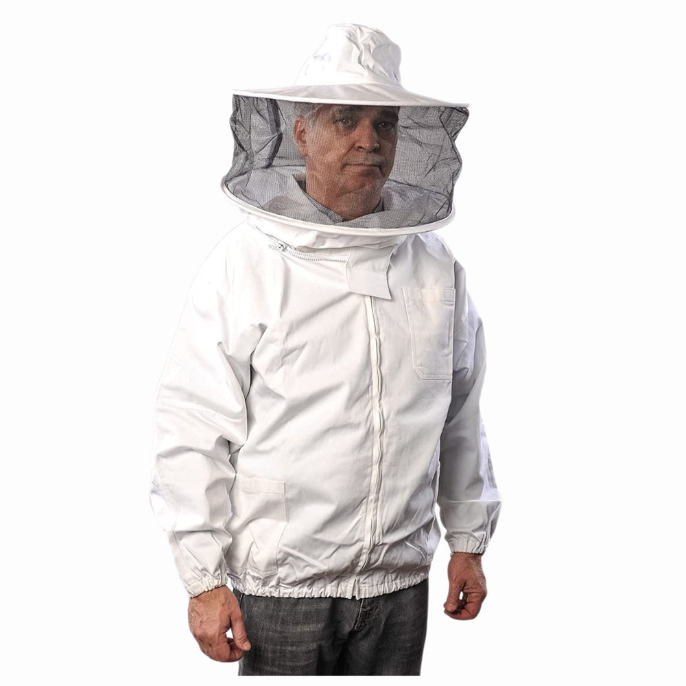 Forest Beekeeping Premium Breathable 100% Cotton Beekeepers Jacket with Round hood