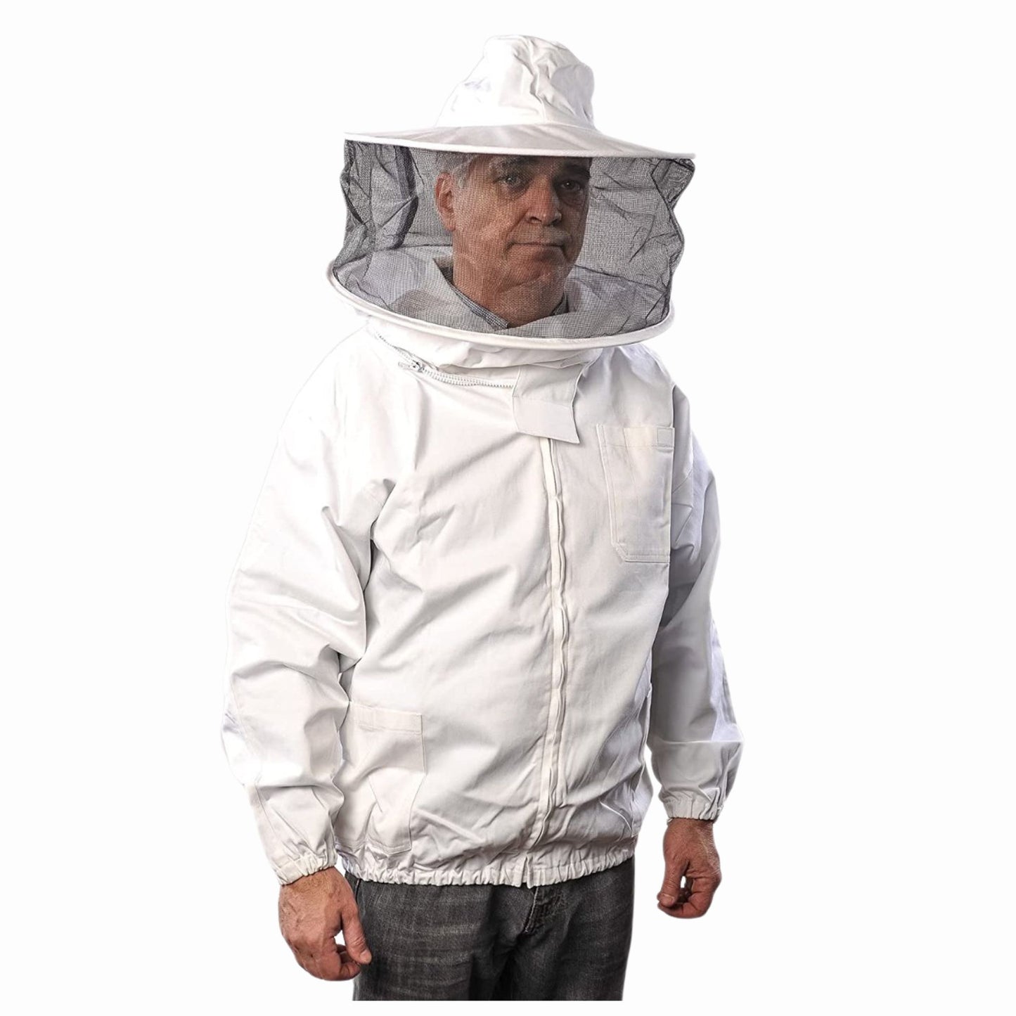 
                  
                    Forest Beekeeping Premium Breathable 100% Cotton Beekeepers Jacket with Round hood
                  
                