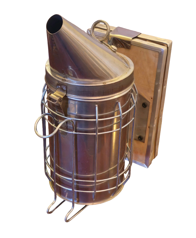 Forest beekeeping supply. bee hive stainless steel smoker with 1/2 lbs cotton fiber beekeeper smoker fuel 
