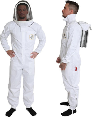 
                  
                    Load image into Gallery viewer, Premium beekeeping  100 % Cotton breathable bee Suit with Fencing Hood
                  
                