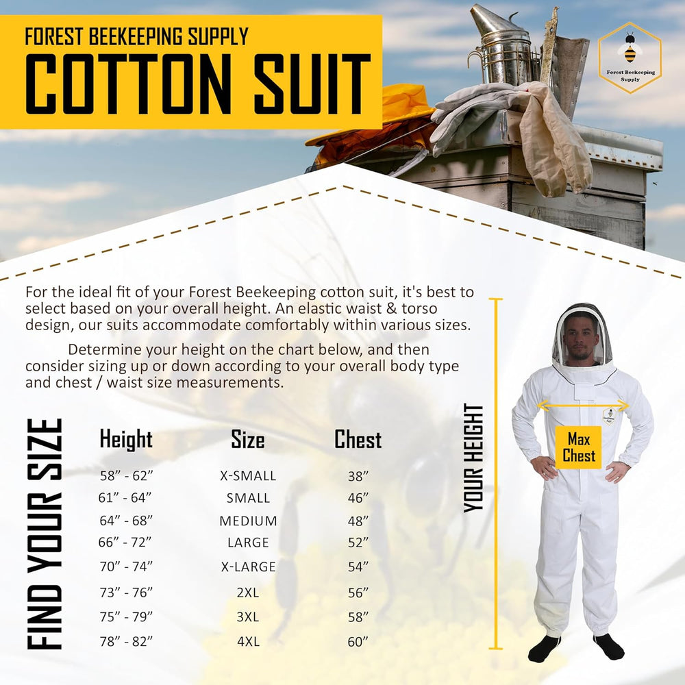 
                  
                    Load image into Gallery viewer, Premium beekeeping  100 % Cotton breathable bee Suit with Fencing Hood
                  
                