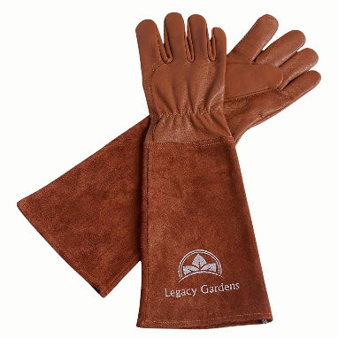 rostaing leather gardening gloves Legacy Gardens Leather Gardening Gloves for Women and Men
