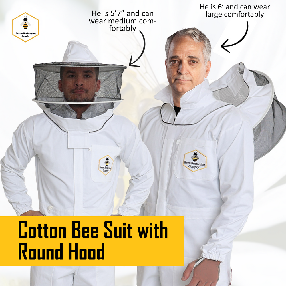 
                  
                    Load image into Gallery viewer, Beekeeping Suit – Lightweight Cotton, Heavy Duty YKK Zippers, High-Visibility Round Veil
                  
                