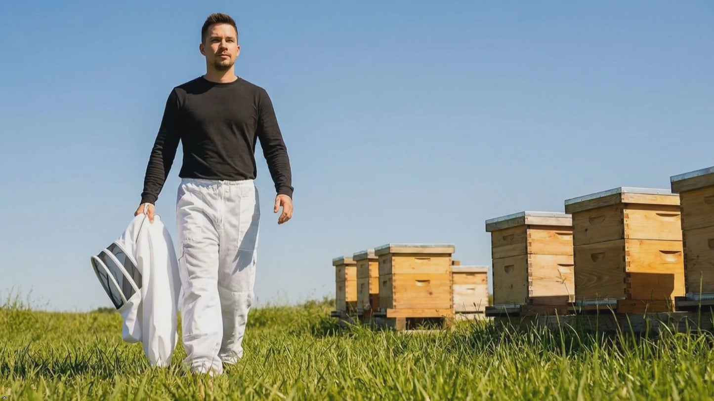 Ventilated Ultra Light Beekeeping Pants with YKK Zippers & Hive Tool Pockets
