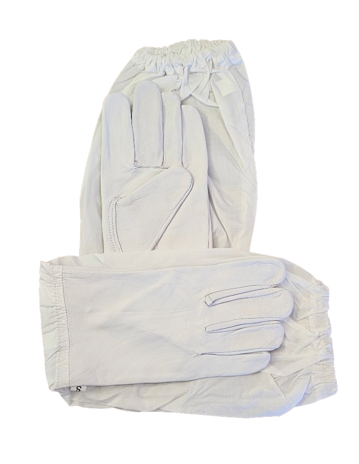 ripstop sleeve beekeeping gloves