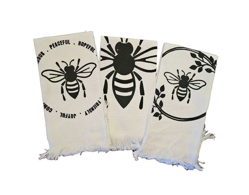 
                  
                    Load image into Gallery viewer, Forest beekeeping supply   Bee themed kitchen dish towels
                  
                