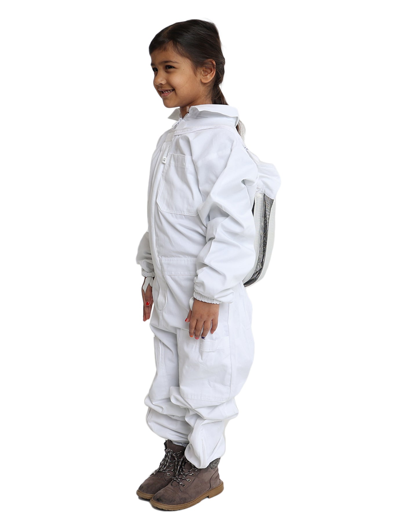 Kids full-body beekeeping suit with veil from Forest Beekeeping Supply