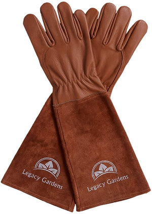 
                  
                    Load image into Gallery viewer, Gardening leather gloves, rose pruning leather glove, ladies rose glove with long leather cuff , throne proof men and women glove, bee  yard  gardening gloves. Bee Pollination Gloves 
                  
                