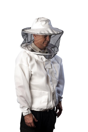 
                  
                    Load image into Gallery viewer, FOREST BEEKEEPING SUPPLY Ventilated Ultra-Light Bee Jacket with veil  For Beekeepers
                  
                