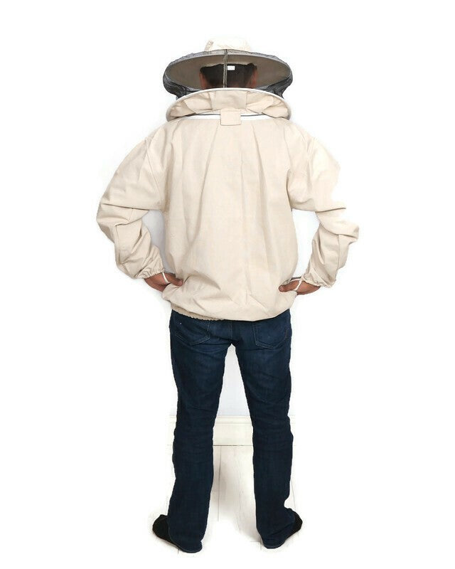beekeeping jacket with round veil hood