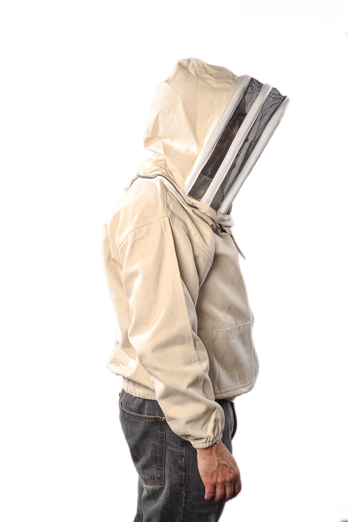 Beekeeping canvas jacket fencing hood