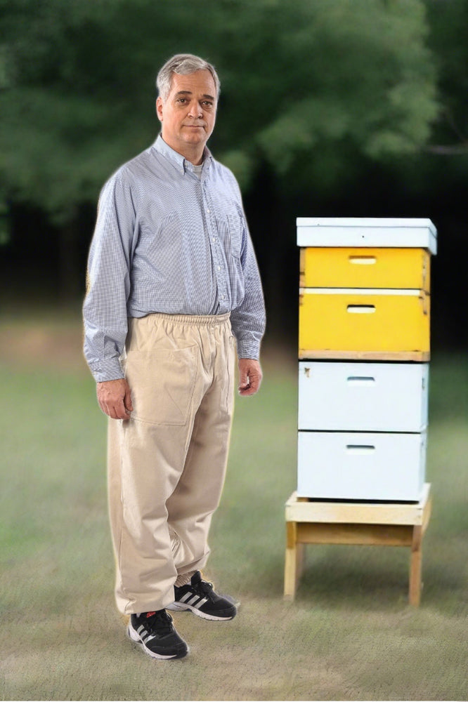 Forest Beekeeping Supply - Professional Beekeeping Pants Total Protection During Hive Maintenance for Backyard & Beginner Beekeepers